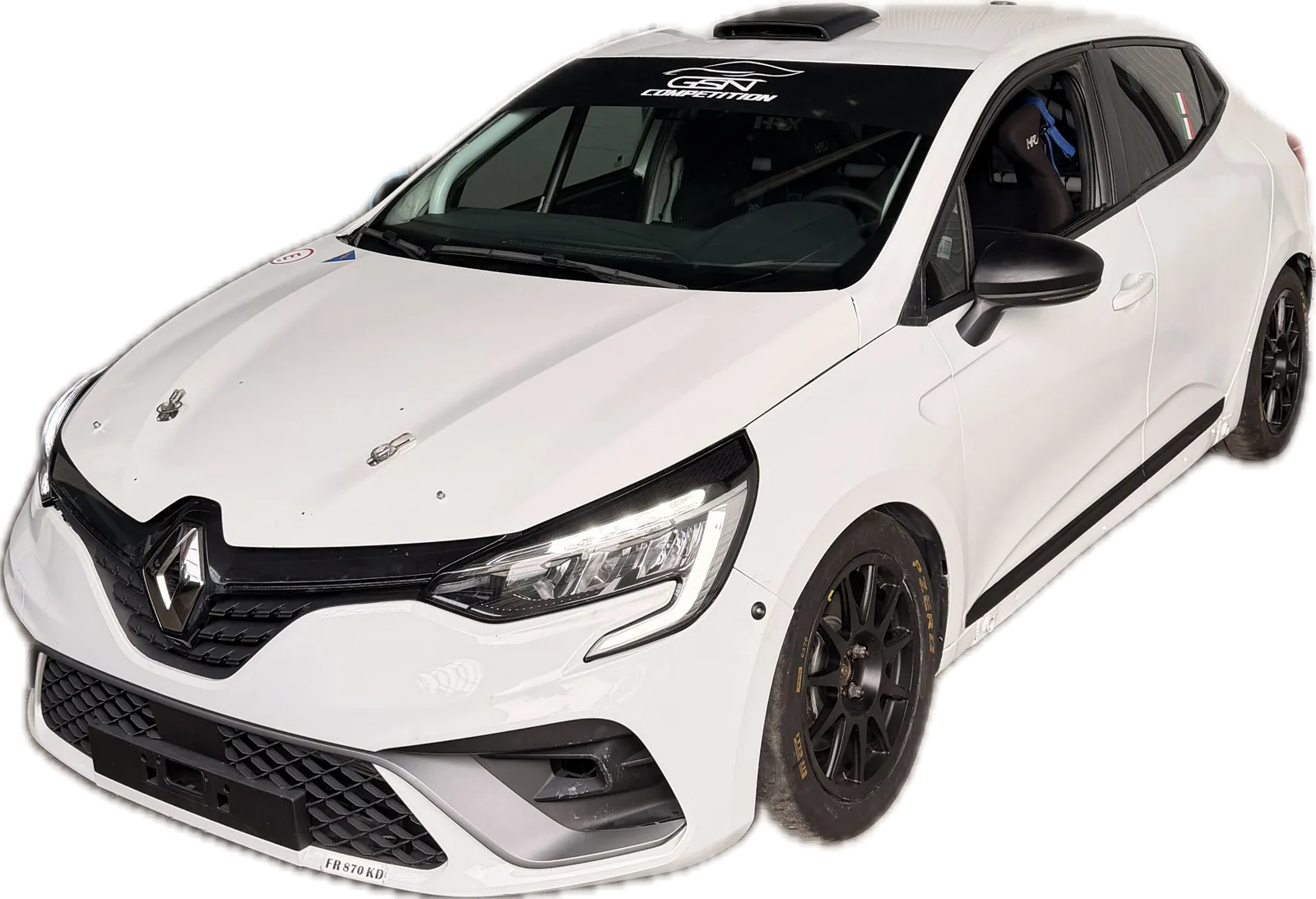 Renault Clio Rally5 GSN Competition, vista anteriore tre quarti